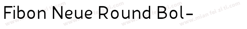 Fibon Neue Round Bol字体转换